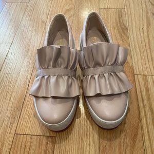 Michael Kors Bella Pink Ruffle Sneakers